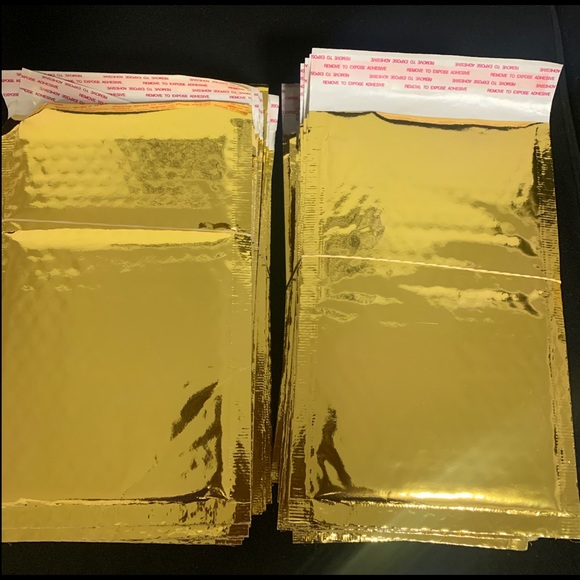 Insulated Gold PolyMailers - Picture 2 of 2